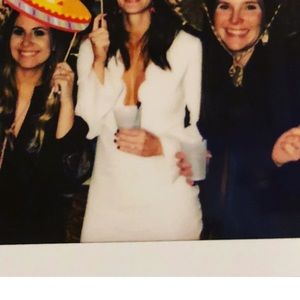 A.L.C cream scalloped dress